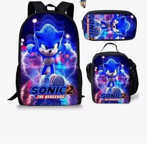 Sonic the Hedgehog Kids Backpack Set - Blue